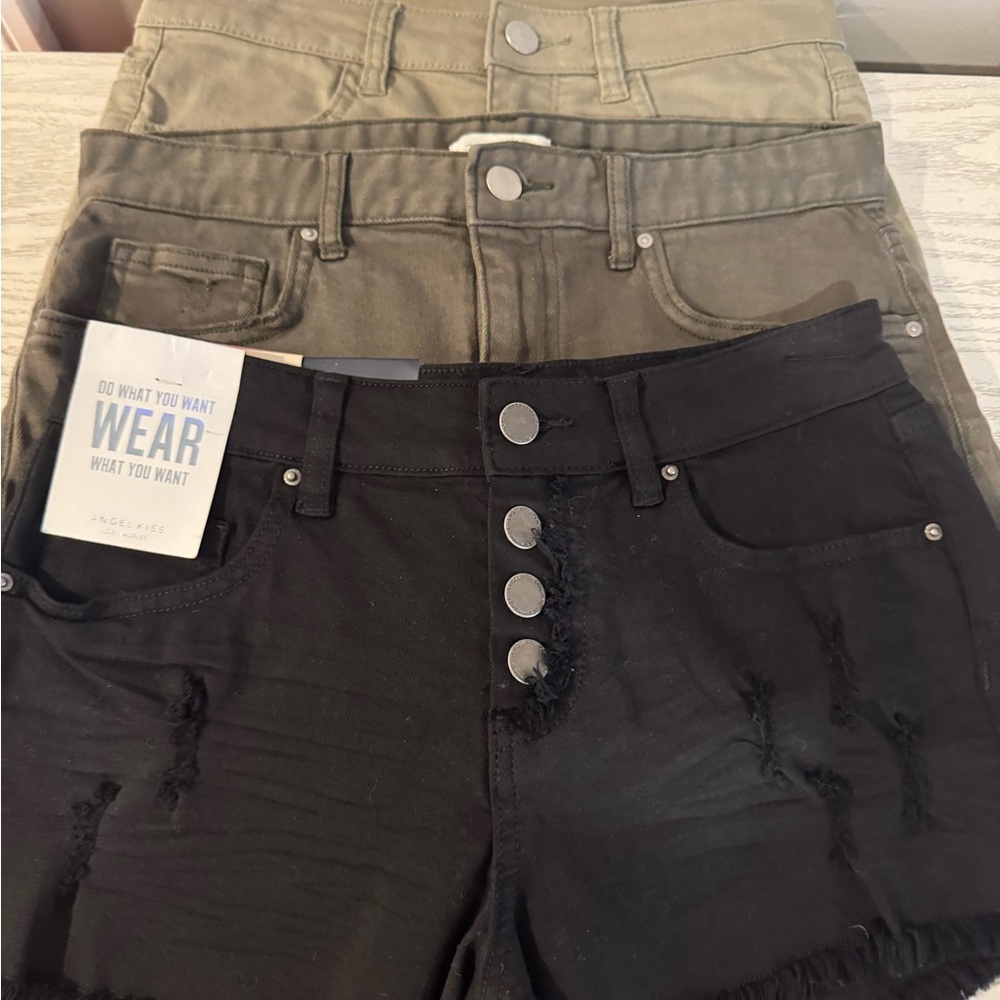 BUNDLE (3) Juniors Shorts H&M and Angel Kiss size 1/25 XS